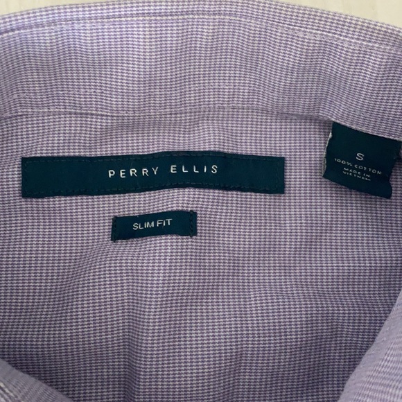 Perry Ellis Purple Shirt - Picture 2 of 5